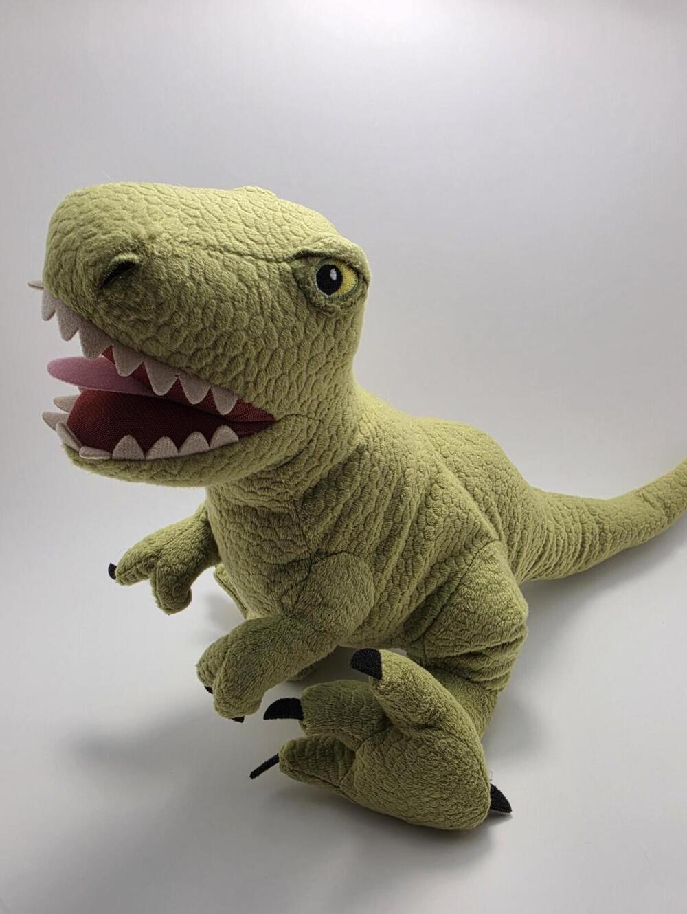 Ikea Jattelik Dinosaur Tyrannosaurus Plush Green T Rex (12 inch)